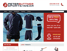 Tablet Screenshot of peterbuttnersports.co.za